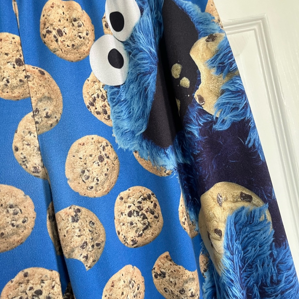 Sesame Street Blue Cookie Monster Lounge Pants XXL unisex - Picture 3 of 12